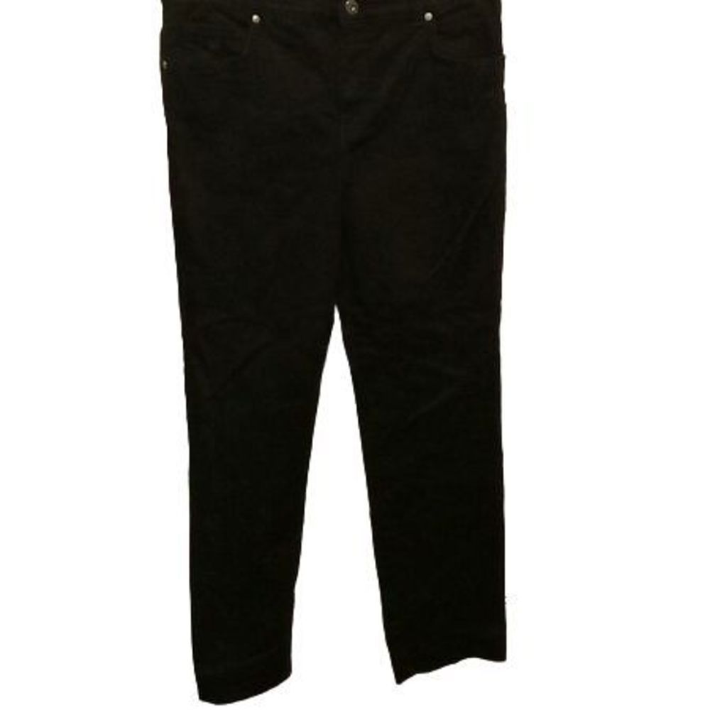 Gloria Vanderbilt Amanda Black Denim Jeans Size 8‎ Petite